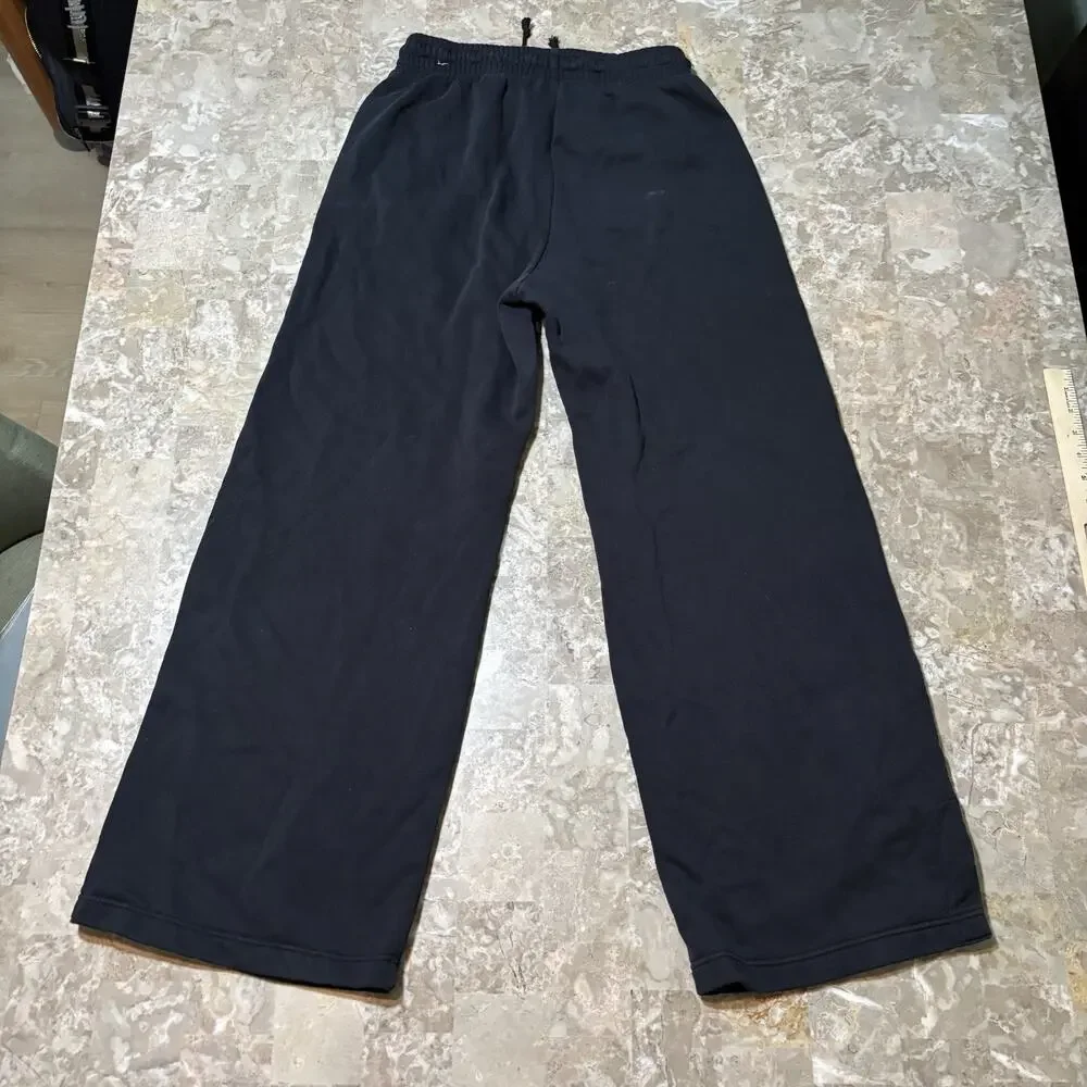 Nike Sweatpants Womens Small Black Phoenix Fleece High Waist Wide Leg IH1011